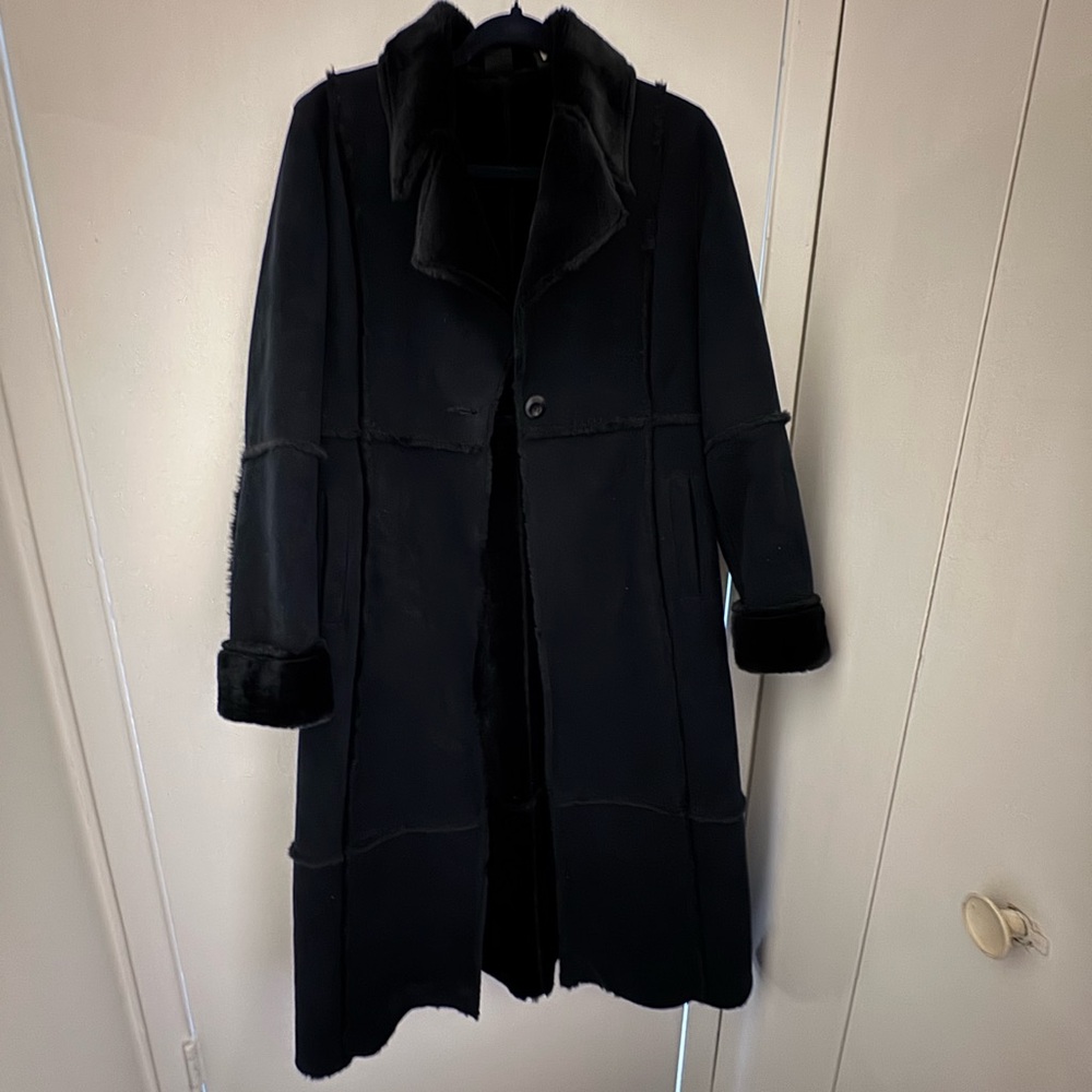 Vintage Black Sherling Coat